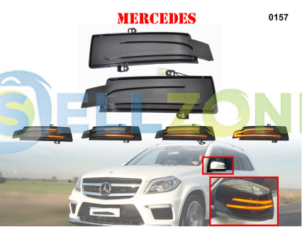 DYNAMIC LED Σετ Φλας ενδείξεων στροφής για καθρέφτες Mercedes GR GLS GL ML - 0157