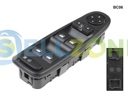 Κονσόλα, διακόπτης ηλεκτρικών παραθύρων για Citroen C4 Picasso - BC06
