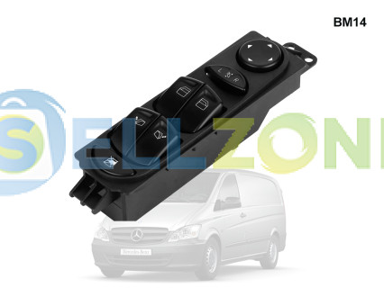 Κονσόλα διακόπτης ηλεκτρικών παραθύρων Mercedes Benz W639 Vito Viano - BM14