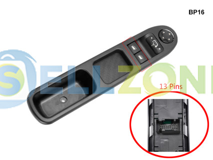 Διακόπτης ηλεκτρικών παραθύρων για Peugeot 207 CC - BP16