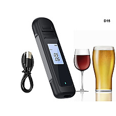 Επαναφορτιζόμενος Ψηφιακός Μετρητής Αλκοόλ Με Οθόνη - D15