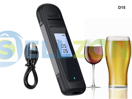 Επαναφορτιζόμενος Ψηφιακός Μετρητής Αλκοόλ Με Οθόνη - D15