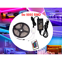 Λωρίδα διόδου LED RGB με δίοδοι υψηλής ποιότητας 5050 SMD - D55