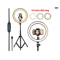 Τρίποδο Δαπέδου Ring Light 14 ιντσών με Βάση για Κινητά 210 cm - D80 - Sellzone.bg Τρίποδο Δαπέδου Ring Light 14 ιντσών με Βάση για Κινητά 210 cm - D80