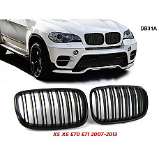 Διπλές M γρίλιες νεφρά BMW X5 E70 X6 E71 2007-2014 – DB31A - Sellzone.bg Διπλές M γρίλιες νεφρά BMW X5 E70 X6 E71 2007-2014 – DB31A