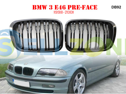 Διπλές M γρίλιες νεφρά για BMW E46 98-01 ΠΡΙΝ το facelift - DB92