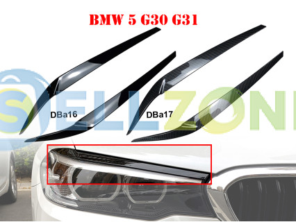 Δίχρωμα αυτοκόλλητα φρύδια φαναριών για BMW 5 G30 G31 - DBa16 DBa17