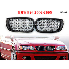 Διπλές γρίλιες νεφρά τύπου διαμαντιού για BMW 3 E46 - DBa31 - Sellzone.bg Διπλές γρίλιες νεφρά τύπου διαμαντιού για BMW 3 E46 - DBa31