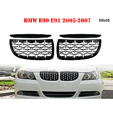 Διπλές γρίλιες νεφρά τύπου διαμαντένια νεφρά για BMW 3 E90 E91 - DBa32 - Sellzone.bg Διπλές γρίλιες νεφρά τύπου διαμαντένια νεφρά για BMW 3 E90 E91 - DBa32