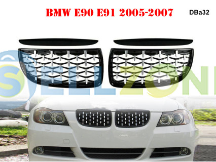 Διπλές γρίλιες νεφρά τύπου διαμαντένια νεφρά για BMW 3 E90 E91 - DBa32