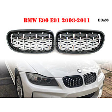 Διπλές γρίλιες νεφρά τύπου Diamond για BMW 3 E90 E91 - DBa33 - Sellzone.bg Διπλές γρίλιες νεφρά τύπου Diamond για BMW 3 E90 E91 - DBa33