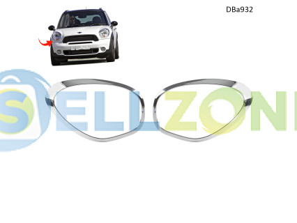 Χρωμιωμένες λωρίδες για προβολείς σε MINI R60 R61 σετ αριστερός και δεξιός δακτύλιος – DBa932