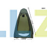 Η φορητή σκηνή ντους κάμπινγκ πράσινη 120/120/190cm – DD01 - Изображение 3