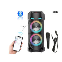 Φορητό ηχείο Karaoke με Bluetooth + μικρόφωνο και τηλεχειριστήριο - DD17 - Sellzone.bg Φορητό ηχείο Karaoke με Bluetooth + μικρόφωνο και τηλεχειριστήριο - DD17
