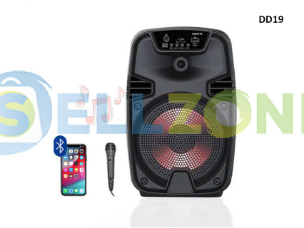 Ασύρματο ηχείο Bluetooth Karaoke + μικρόφωνο, γούφερ 6,5 ιντσών - DD19