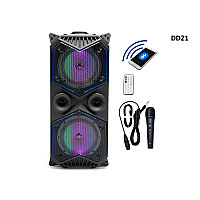 Ηχείο Bluetooth με ισχυρό στερεοφωνικό υπογούφερ + Μικρόφωνο και τηλεχειριστήριο - DD21 - Sellzone.bg Ηχείο Bluetooth με ισχυρό στερεοφωνικό υπογούφερ + Μικρόφωνο και τηλεχειριστήριο - DD21