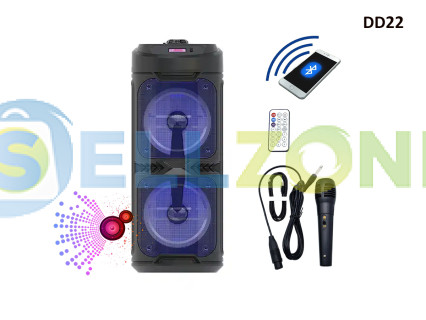 Φορητό ηχείο Bluetooth με υψηλή ισχύ + μικρόφωνο και τηλεχειριστήριο - DD22