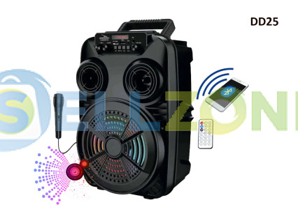 Ασύρματο ηχείο Super Bass με μικρόφωνο και τηλεχειριστήριο - DD25