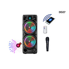 Φορητό ηχείο καραόκε Bluetooth με δύο ισχυρούς buffer - DD27 - Sellzone.bg Φορητό ηχείο καραόκε Bluetooth με δύο ισχυρούς buffer - DD27