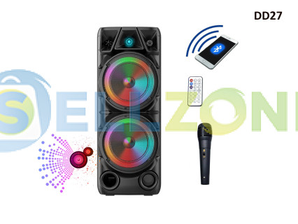 Φορητό ηχείο καραόκε Bluetooth με δύο ισχυρούς buffer - DD27