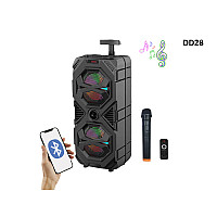 Φορητό Bluetooth ηχείο καραόκε για πάρτι με μικρόφωνο και τηλεχειριστήριο - DD28 - Sellzone.bg Φορητό Bluetooth ηχείο καραόκε για πάρτι με μικρόφωνο και τηλεχειριστήριο - DD28