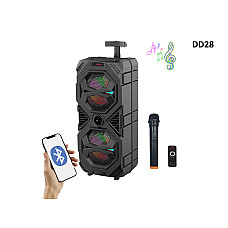 Φορητό Bluetooth ηχείο καραόκε για πάρτι με μικρόφωνο και τηλεχειριστήριο - DD28 - Sellzone.bg Φορητό Bluetooth ηχείο καραόκε για πάρτι με μικρόφωνο και τηλεχειριστήριο - DD28