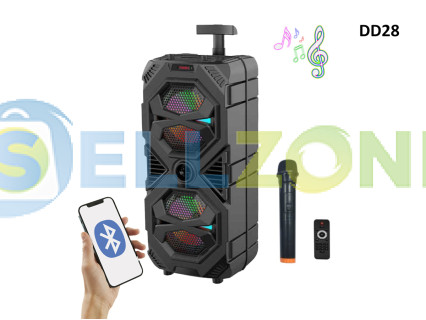 Φορητό Bluetooth ηχείο καραόκε για πάρτι με μικρόφωνο και τηλεχειριστήριο - DD28