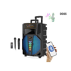 Πολυλειτουργικό ηχείο 15 ιντσών με δύο μικρόφωνα - DD35 - Sellzone.bg Πολυλειτουργικό ηχείο 15 ιντσών με δύο μικρόφωνα - DD35