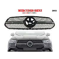 Μπροστινή γρίλια με ασημιές αποχρώσεις τύπου Diamond για Mercedes GLE W167 2019+ - DM50 - Sellzone.bg Μπροστινή γρίλια με ασημιές αποχρώσεις τύπου Diamond για Mercedes GLE W167 2019+ - DM50