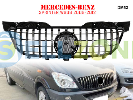 Μπροστινή γρίλια με ασημιές αποχρώσεις για Mercedes Sprinter W906 09-12 - DM52
