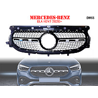 Μπροστινή γρίλια με ασημιές αποχρώσεις για Mercedes GLA H247 2020+ - DM55