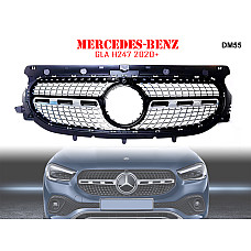 Μπροστινή γρίλια με ασημιές αποχρώσεις για Mercedes GLA H247 2020+ - DM55 - Sellzone.bg Μπροστινή γρίλια με ασημιές αποχρώσεις για Mercedes GLA H247 2020+ - DM55