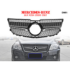 Μπροστινή γρίλια με ασημιές αποχρώσεις τύπου Diamond για Mercedes GLK X204 08-12 - DM61 - Sellzone.bg Μπροστινή γρίλια με ασημιές αποχρώσεις τύπου Diamond για Mercedes GLK X204 08-12 - DM61