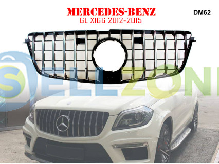 Μπροστινή γρίλια με ασημιές αποχρώσεις για Mercedes GL X166 12-15 ετών - DM62