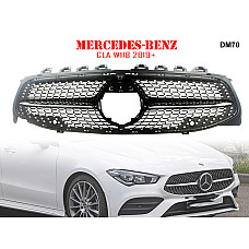 Μπροστινή γρίλια με ασημιές αποχρώσεις τύπου Diamond για Mercedes CLA W118 2019+ - DM70 - Sellzone.bg Μπροστινή γρίλια με ασημιές αποχρώσεις τύπου Diamond για Mercedes CLA W118 2019+ - DM70
