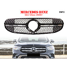 Μπροστινή γρίλια με ασημιές αποχρώσεις τύπου Diamond για Mercedes GLC X253 2019+ - DM72 - Sellzone.bg Μπροστινή γρίλια με ασημιές αποχρώσεις τύπου Diamond για Mercedes GLC X253 2019+ - DM72