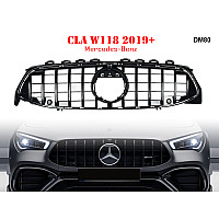 Σπορ Μαύρη μπροστινή γρίλια GT για Mercedes CLA W118 2019+ - DM80