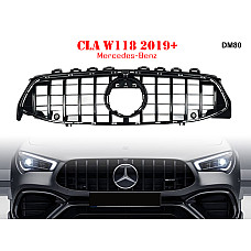 Σπορ Μαύρη μπροστινή γρίλια GT για Mercedes CLA W118 2019+ - DM80 - Sellzone.bg Σπορ Μαύρη μπροστινή γρίλια GT για Mercedes CLA W118 2019+ - DM80