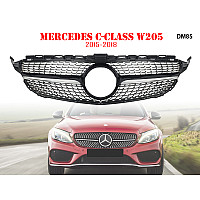 Μπροστινή γρίλια με ασημιές αποχρώσεις τύπου Diamond για Mercedes C W205 - DM85 - Sellzone.bg Μπροστινή γρίλια με ασημιές αποχρώσεις τύπου Diamond για Mercedes C W205 - DM85