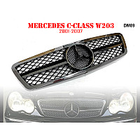Σπορ μαύρη γρίλια τύπου AMG για Mercedes C W203 - DM89 - Sellzone.bg Σπορ μαύρη γρίλια τύπου AMG για Mercedes C W203 - DM89