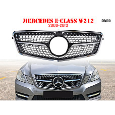 Μπροστινή γρίλια με ασημιές αποχρώσεις τύπου Diamond για Mercedes E W212 - DM90 - Sellzone.bg Μπροστινή γρίλια με ασημιές αποχρώσεις τύπου Diamond για Mercedes E W212 - DM90