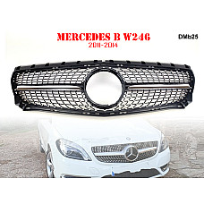 Μπροστινή γρίλια με ασημιές αποχρώσεις τύπου Diamond για Mercedes B W246 2011-2014 - DMb25 - Sellzone.bg Μπροστινή γρίλια με ασημιές αποχρώσεις τύπου Diamond για Mercedes B W246 2011-2014 - DMb25
