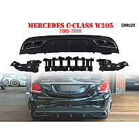 Διαχύτης πίσω προφυλακτήρα AMG 63 για Mercedes C W205 - DMb29