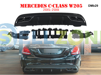 Διαχύτης πίσω προφυλακτήρα AMG 63 για Mercedes C W205 - DMb29