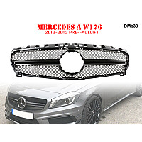 Μπροστινή μαύρη μάσκα AMG για Mercedes A W176 - DMb33 - Sellzone.bg Μπροστινή μαύρη μάσκα AMG για Mercedes A W176 - DMb33
