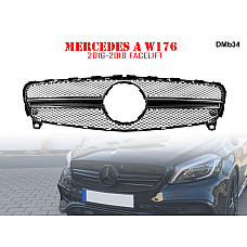 Μπροστινή μαύρη μάσκα AMG για Mercedes A W176 - DMb34 - Sellzone.bg Μπροστινή μαύρη μάσκα AMG για Mercedes A W176 - DMb34