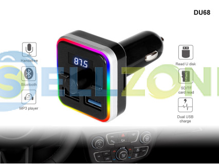 Υψηλής τεχνολογίας πομπός Bluetooth FM με δύο θύρες USB - DU68