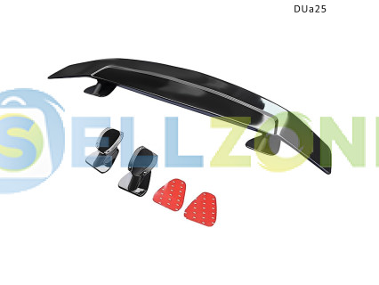 Γενικής χρήσης σπορ πτέρυγα για πορτ-μπαγκάζ, μαύρο ματ - DUa25