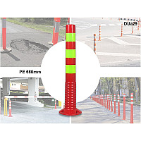 PE Warning πορτοκαλί ανακλαστική στήλη 68 cm - DUa29