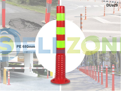 PE Warning πορτοκαλί ανακλαστική στήλη 68 cm - DUa29